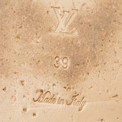 مملوكة مسبقًا Louis Vuitton Brown Monogram Canvas Buckle Bom Dia Flat Slides Size 39