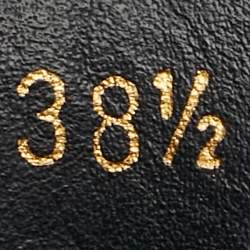 مملوكة مسبقًا Louis Vuitton Black Leather and Patent Leather High Top Sneakers Size 38.5