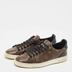 Pre Owned Louis Vuitton Monogram Canvas Frontrow Sneakers Size 37.5