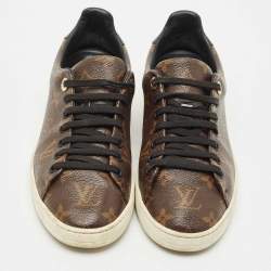 Pre Owned Louis Vuitton Monogram Canvas Frontrow Sneakers Size 37.5