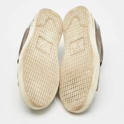 Pre Owned Louis Vuitton Monogram Canvas Frontrow Sneakers Size 37.5
