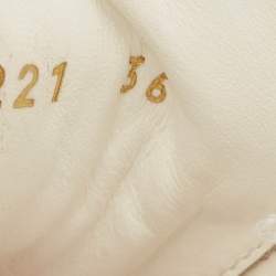 Pre Owned Louis Vuitton White Embossed Monogram Leather Time Out Low Top Sneakers Size 36