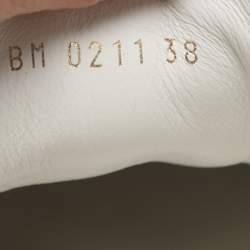 Pre Owned حذاء رياضي لوي فيتون ران أواي قماش مونوجرامي وشبكي أبيض/بني مقاس 38