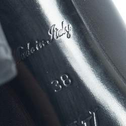 Pre Owned Louis Vuitton Black Leather Urban Twist Pumps Size 38