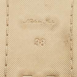 مملوكة مسبقًا Louis Vuitton Navy Blue Denim Waterfall Espadrille Flats Size 38