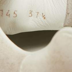 Pre Owned Louis Vuitton Tricolor Leather and Suede Run Away Lace Up Sneakers Size 37.5