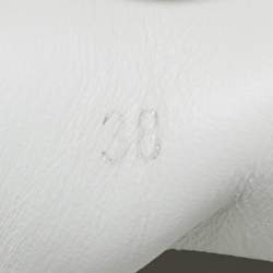 Pre Owned Louis Vuitton White Leather Time Out Low Top Sneakers Size 38