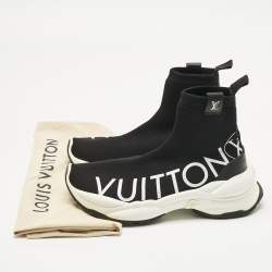 Pre Owned حذاء رياضي لوي فيتون ران55  قماش تريكو اسود مقاس 38.5