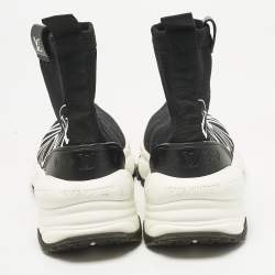 Pre Owned حذاء رياضي لوي فيتون ران55  قماش تريكو اسود مقاس 38.5