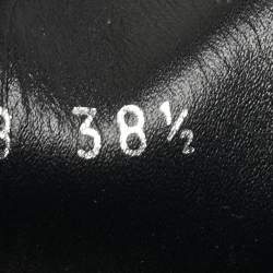 Pre Owned Louis Vuitton Multicolor Croc Embossed Leather and Suede Laureate Ankle Length Boots Size 38.5