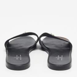 مملوكة مسبقًا صندل سلايد لوي فيتون لوك إيت كانفاس مونوغرامي بني مقاس 38 