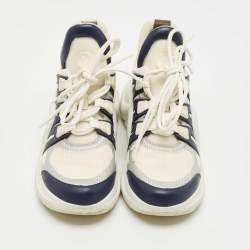 Pre Owned Louis Vuitton Multicolor Leather and Mesh Archlight Low Top Sneakers Size 39