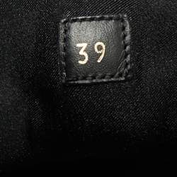 Pre Owned Louis Vuitton Black/Brown Fabric And Monogram Canvas Aftergame Sneakers Size 39