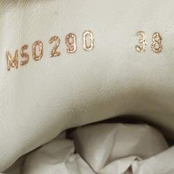 مملوكة مسبقًا حذاء رياضي لوي فيتون فرونترو جلد لامع وكانفاس مونوغرامي بني/أسود بعنق منخفضمقاس 39