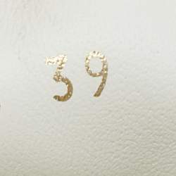 مملوكة مسبقًا حذاء رياضي لويس فيتون جلد أبيض ووردي برباط علوي مقاس 39