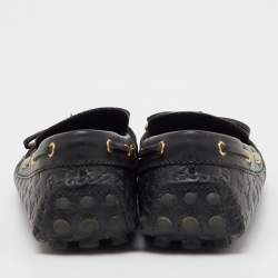 مملوكة مسبقًا حذاء لوفرز لوي فيتون سليب أون غلوريا جلد مونوغرامي أسود مقاس 38