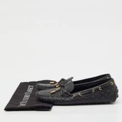 مملوكة مسبقًا حذاء لوفرز لوي فيتون سليب أون غلوريا جلد مونوغرامي أسود مقاس 38