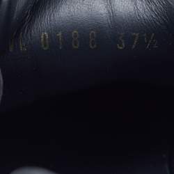 Pre Owned Louis Vuitton Black Suede, Mesh and Monogram Canvas Run Away Sneakers Size 37.5