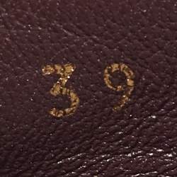 Pre Owned Louis Vuitton Burgundy Patent Leather Oxford Loafers Size 39