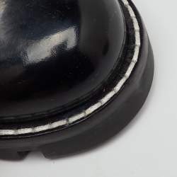 Pre Owned Louis Vuitton Brown/Black Monogram Canvas and Patent Leather Star Trail Ankle Boot Size 38.5