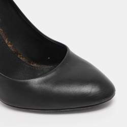 Pre Owned Louis Vuitton Black Leather Pumps Size 37.5