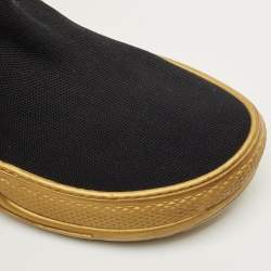 Pre Owned Louis Vuitton Black Knit Fabric Archlight Sock High Top Sneaker Boots Size 39