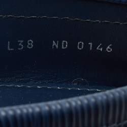 مملوكة مسبقًا حذاء لوفرز أوكسفورد لويس فيتون جلد إيبي أزرق مقاس 38