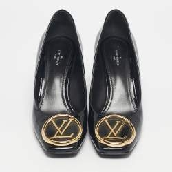 Pre Owned Louis Vuitton Black Patent Leather Madeleine Pumps Size 39