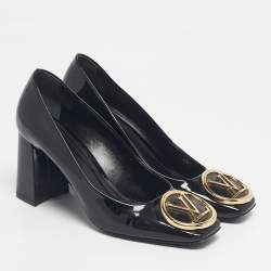 Pre Owned Louis Vuitton Black Patent Leather Madeleine Pumps Size 39