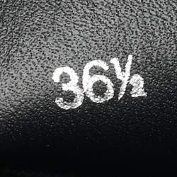 Pre Owned Louis Vuitton Two Tone Monogram Canvas and Leather Laureate Ankle Length Boots Size 36.5