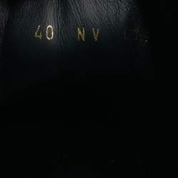 Pre Owned Louis Vuitton Black/Brown Mesh and Monogram Canvas Run Away Sneakers Size 40