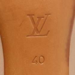 Pre Owned Louis Vuitton Beige Leather Oh Really! Peep Toe Pumps 40