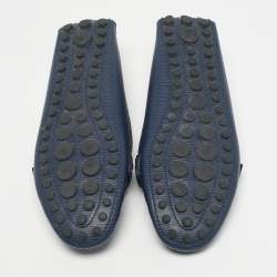 Pre Owned Louis Vuitton Navy Blue Epi Leather Oxford Loafers Size 41