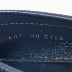 Pre Owned Louis Vuitton Navy Blue Epi Leather Oxford Loafers Size 41