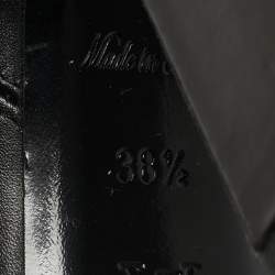 Pre Owned Louis Vuitton Black Leather Rodeo Queen Ankle Length Boots Size 38.5