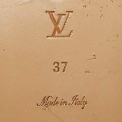 مملوكة مسبقًا Louis Vuitton Monogram Coated Canvas Lock It Flat Slides Size 37