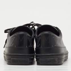 مملوكة مسبقًا Louis Vuitton Black Leather Stellar Low Top Sneakers Size 39