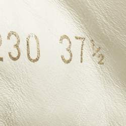 Pre Owned Louis Vuitton White Embossed Monogram Leather Time Out Low Top Sneakers Size 37.5