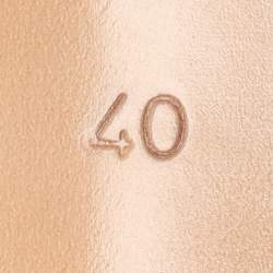 مملوكة مسبقًا Louis Vuitton Gold Leather Magnetic Mules Size 40