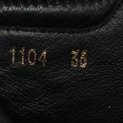 Pre Owned Louis Vuitton Black Monogram Suede Lace Up Sneakers Size 36