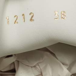 Pre Owned Louis Vuitton x Yayoi Kusama White Leather Time Out Sneakers Size 38