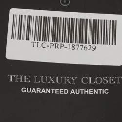 مملوكة مسبقًا حذاء كعب عالي لوي فيتون بيتي جلد أزرق مزخرف مقاس 39