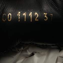 Pre Owned Louis Vuitton Black Monogram Satin and Suede Low Top Sneakers Size 37