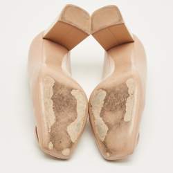 Pre Owned Louis Vuitton Beige Leather Madeleine Pumps Size 39