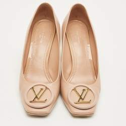 Pre Owned Louis Vuitton Beige Leather Madeleine Pumps Size 39