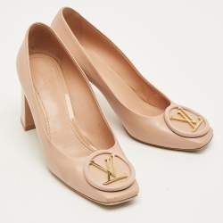 Pre Owned Louis Vuitton Beige Leather Madeleine Pumps Size 39
