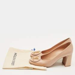 Pre Owned Louis Vuitton Beige Leather Madeleine Pumps Size 39