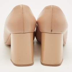 Pre Owned Louis Vuitton Beige Leather Madeleine Pumps Size 39