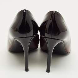 Pre Owned Louis Vuitton Ombre Black/Red Patent Leather Fiance Pumps Size 39