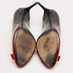 Pre Owned Louis Vuitton Ombre Black/Red Patent Leather Fiance Pumps Size 39